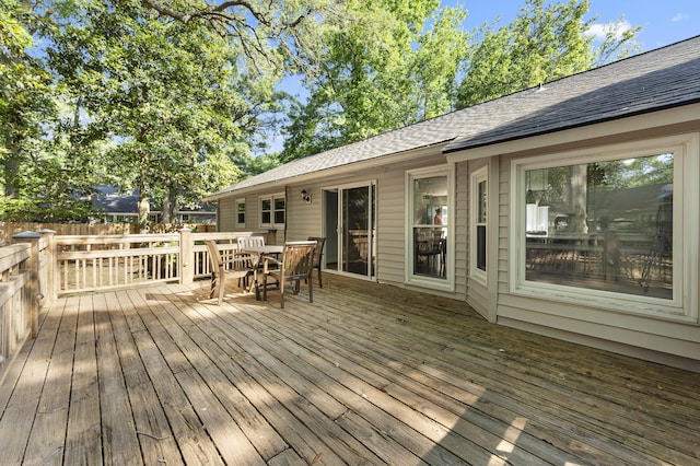 1445 Downwood Pl, Charleston, SC 29412 - wooden terrace with outdoor dining space