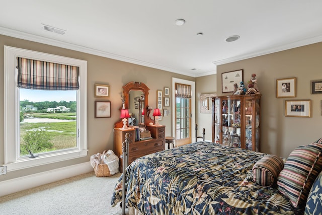2834 Parkers Landing Rd, Mount Pleasant, SC 29466 - carpeted bedroom with ornamental molding
