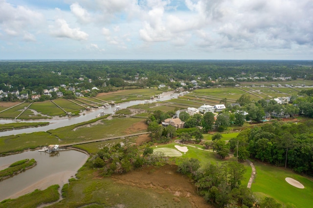 2834 Parkers Landing Rd, Mount Pleasant, SC 29466 - aerial overview of property's location with a nearby body of water and a golf course