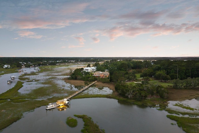 2834 Parkers Landing Rd, Mount Pleasant, SC 29466 - aerial view at dusk of a water view