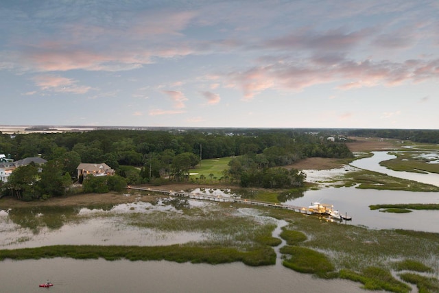 2834 Parkers Landing Rd, Mount Pleasant, SC 29466 - aerial view at dusk of a water view