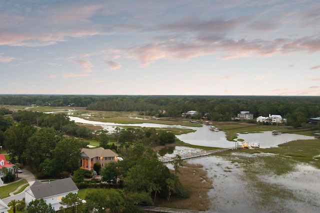 2834 Parkers Landing Rd, Mount Pleasant, SC 29466 - aerial view at dusk of a water view