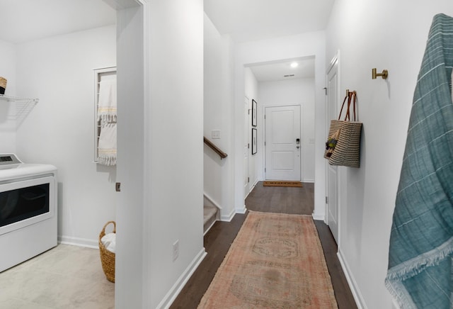 interior space featuring washer / dryer