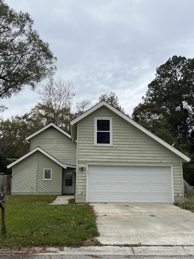 front of property featuring a garage