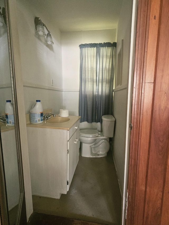 8719 Jefferies Hwy, Walterboro, SC 29488 - bathroom featuring vanity and finished concrete flooring