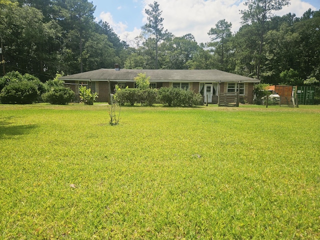 8719 Jefferies Hwy, Walterboro, SC 29488 - view of front of home with a front lawn
