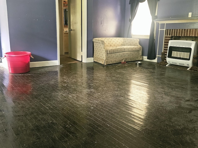 8719 Jefferies Hwy, Walterboro, SC 29488 - sitting room featuring heating unit and wood-type flooring