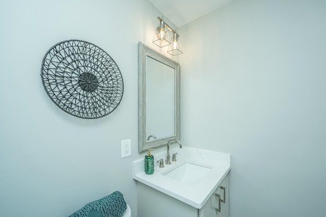 half bath with vanity