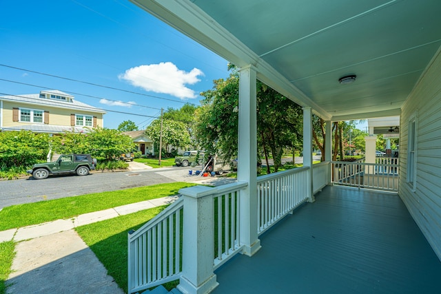 view of patio / terrace with a porch