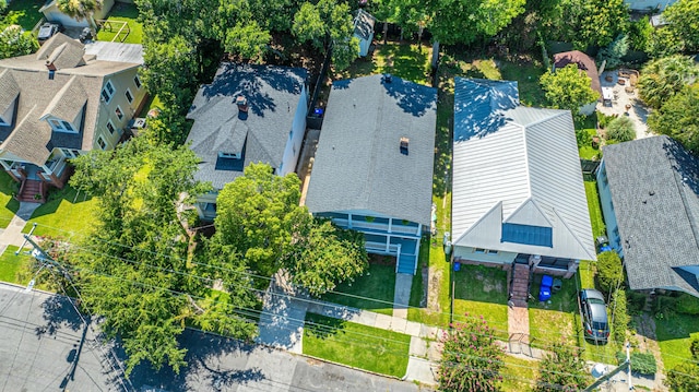 aerial view featuring a residential view