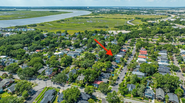 bird's eye view with a residential view