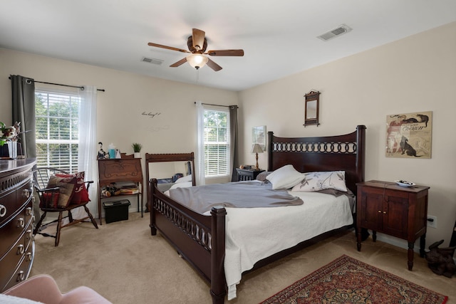 216 Goldfinch Ln, Summerville, SC 29485 - bedroom featuring light carpet and ceiling fan