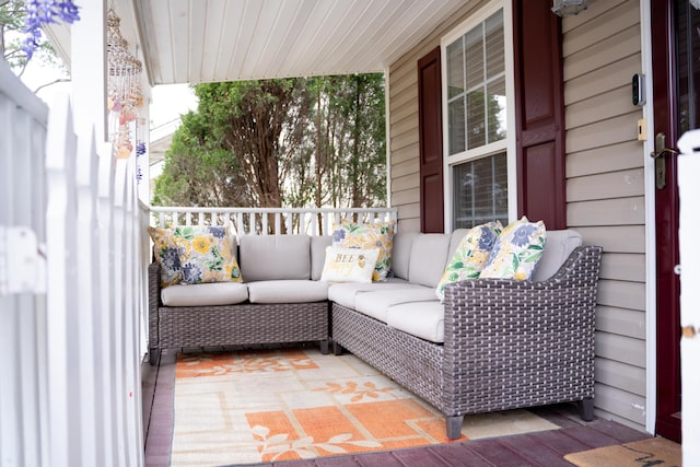 exterior space with a porch