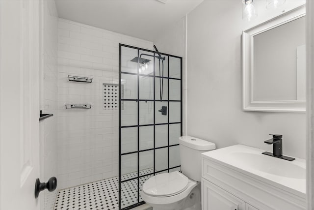 5052 Hidden Forest Ln, North Charleston, SC 29420 - bathroom with tiled shower and vanity