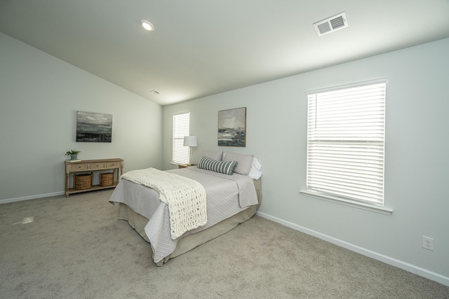 101 Orchid Bloom Cir, Moncks Corner, SC 29461 - bedroom featuring baseboards, lofted ceiling, and carpet floors