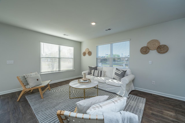 101 Orchid Bloom Cir, Moncks Corner, SC 29461 - living area featuring baseboards, wood finished floors, and recessed lighting