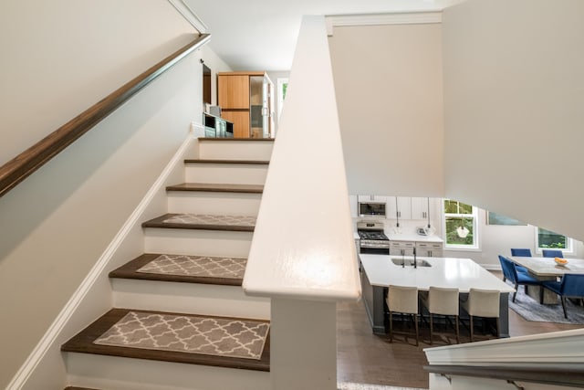 125 Beam St, Huger, SC 29450 - stairs featuring wood finished floors