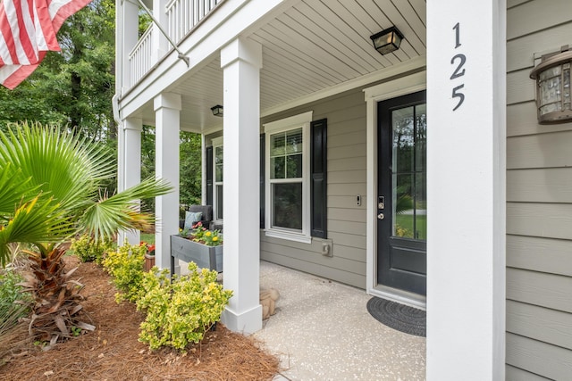 125 Beam St, Huger, SC 29450 - view of exterior entry featuring covered porch