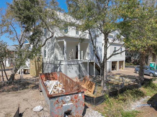 view of side of property