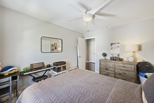 1166 Turkey Trot Dr, Johns Island, SC 29455 - bedroom with baseboards, a ceiling fan, and visible vents
