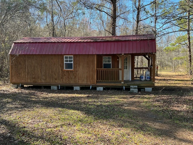 8072 Bing Hill Rd, Adams Run, SC 29426 - view of front facade with metal roof and an outbuilding