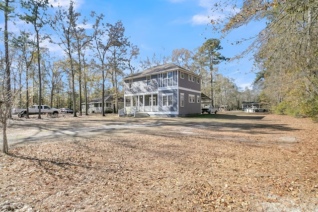 view of back of property