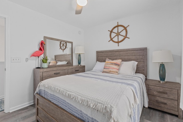 3202 Middleburry Ln, Charleston, SC 29414 - bedroom featuring wood finished floors, baseboards, and ceiling fan