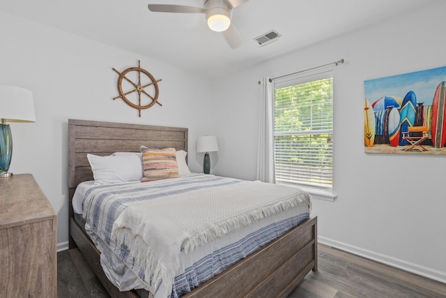 3202 Middleburry Ln, Charleston, SC 29414 - bedroom featuring wood finished floors, baseboards, and ceiling fan