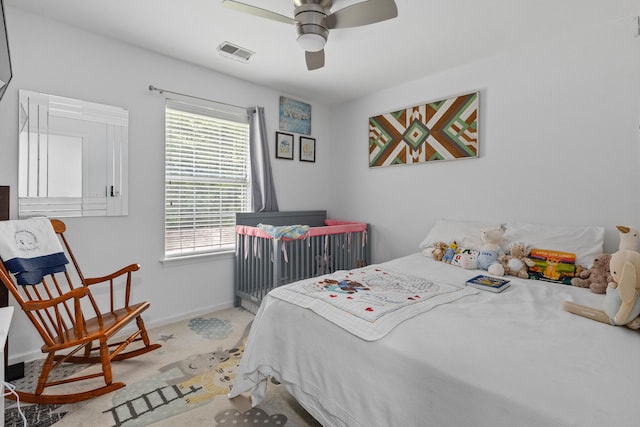 3202 Middleburry Ln, Charleston, SC 29414 - carpeted bedroom with baseboards and a ceiling fan