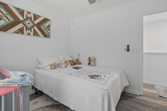 3202 Middleburry Ln, Charleston, SC 29414 - bedroom featuring wood finished floors, baseboards, and a ceiling fan