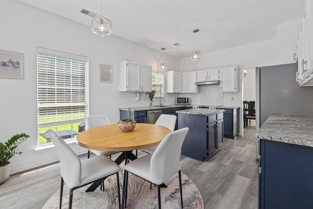 3202 Middleburry Ln, Charleston, SC 29414 - dining area with light wood-style floors
