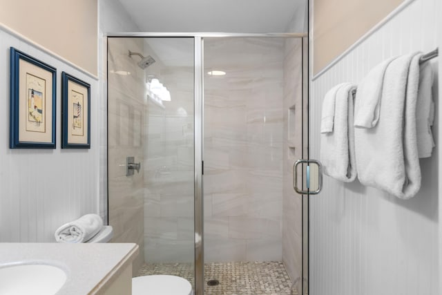 1376 Pelican Watch Villas, Seabrook Island, SC 29455 - full bath with vanity, a stall shower, and toilet