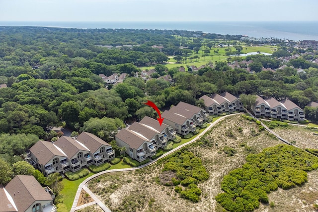 1376 Pelican Watch Villas, Seabrook Island, SC 29455 - aerial perspective of suburban area featuring a nearby body of water