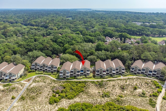 1376 Pelican Watch Villas, Seabrook Island, SC 29455 - aerial perspective of suburban area featuring a forest