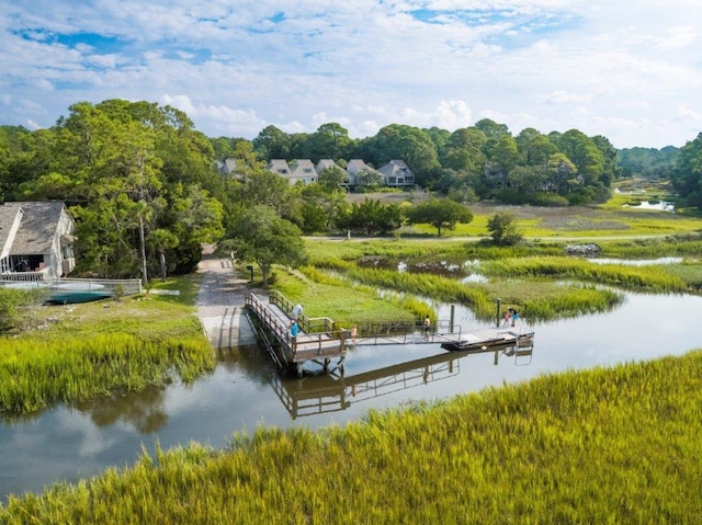 1376 Pelican Watch Villas, Seabrook Island, SC 29455 - dock featuring a water view