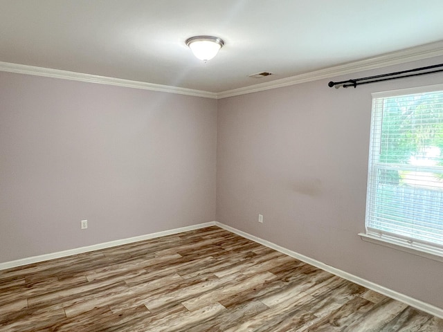 3632 Locklear Ln, Mount Pleasant, SC 29466 - unfurnished room with ornamental molding, wood finished floors, and baseboards