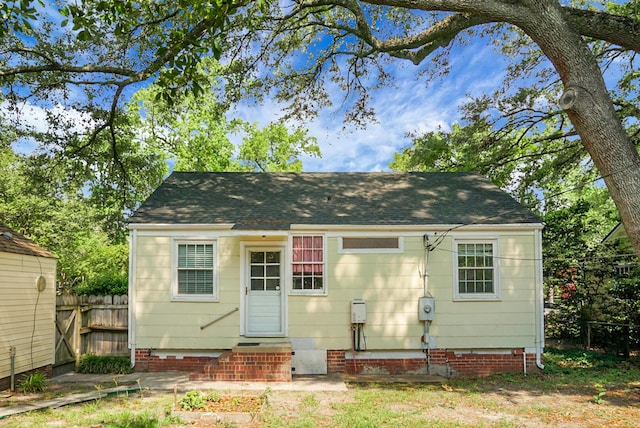 4810 Parkside Dr, North Charleston, SC 29405 - view of front of home with entry steps, a shingled roof, and crawl space