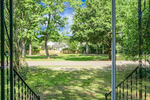 4810 Parkside Dr, North Charleston, SC 29405 - view of yard with view of wooded area