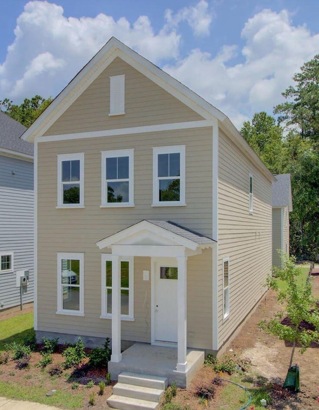 view of front of home featuring a porch