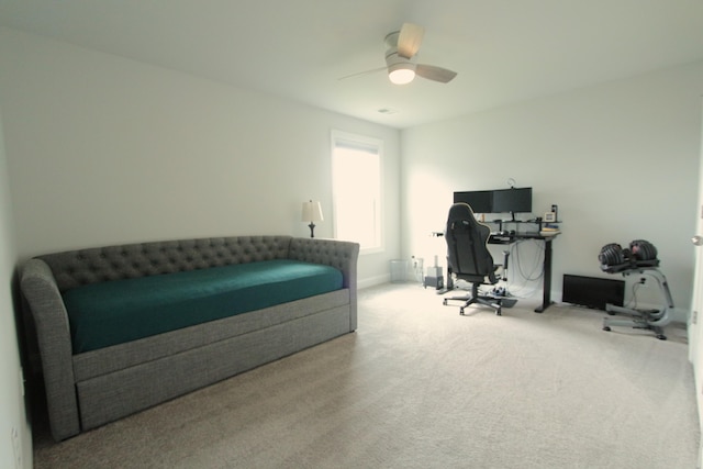 103 Granton Edge Ln, Summerville, SC 29486 - home office with carpet floors and ceiling fan