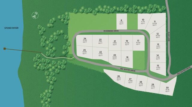 2006 Riverbend Dr, Charleston, SC 29412 - map of parcels