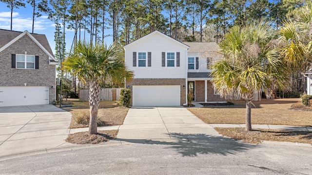 view of front of home featuring a garage