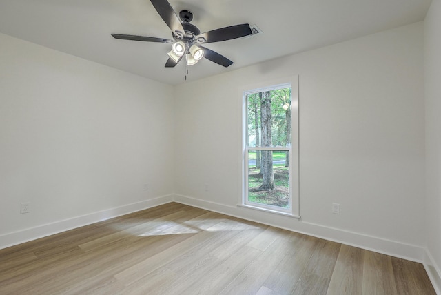 169 Southwold Cir, Goose Creek, SC 29445 - unfurnished room featuring baseboards, light wood-style floors, and ceiling fan