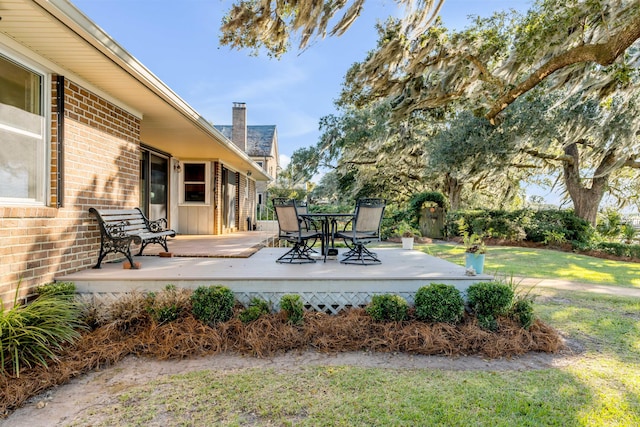 view of patio / terrace featuring a deck