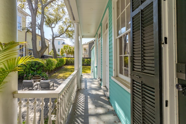 11 Franklin St, Charleston, SC 29401 - view of patio / terrace featuring covered porch