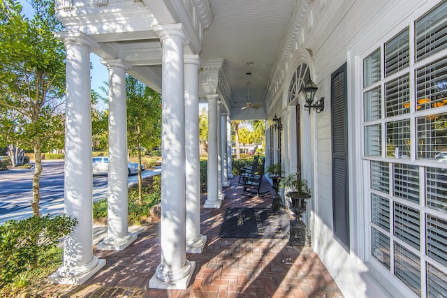 view of patio / terrace featuring a porch