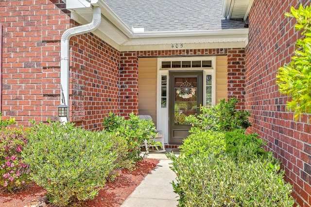 405 Decatur Dr, Summerville, SC 29486 - entrance to property with brick siding and a shingled roof