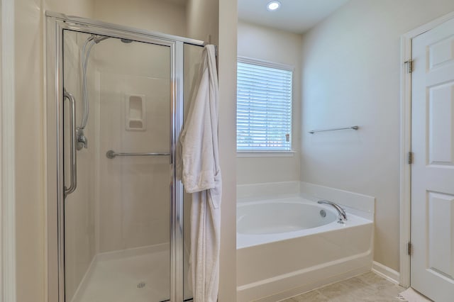 405 Decatur Dr, Summerville, SC 29486 - bathroom featuring a shower stall and a garden tub