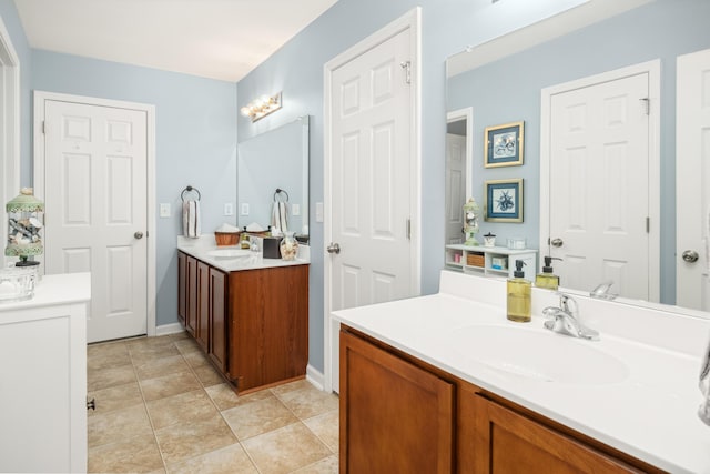 bathroom with vanity