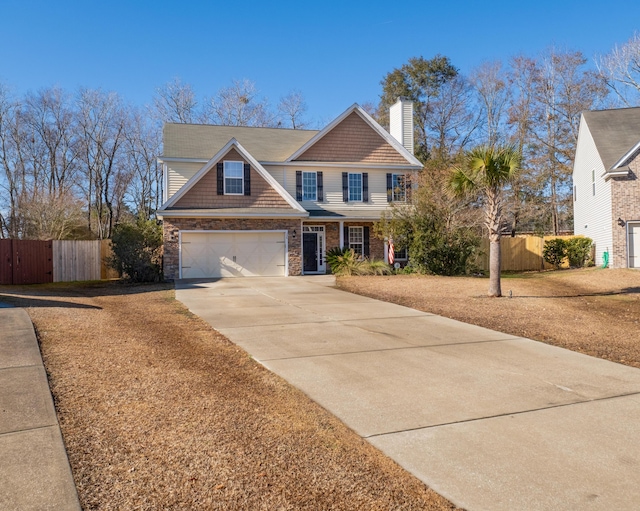 view of front of house featuring a garage